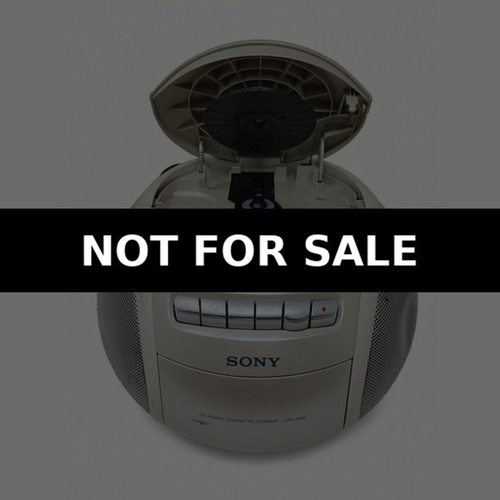 Sony CFD-E90 Boombox CD Player AM FM Radio Cassette Recorder Mega Bass Audio